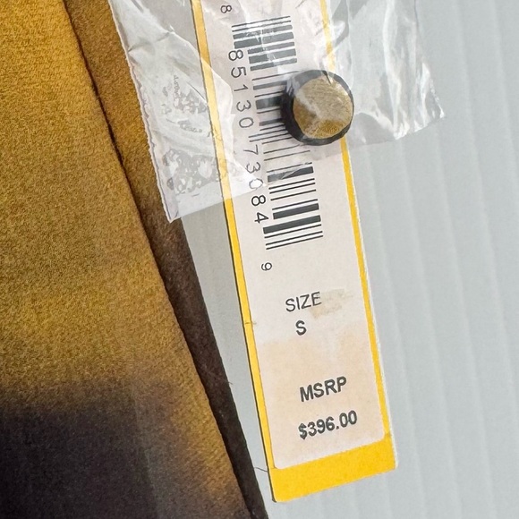 🆕 Alice + Olivia Silk Chiffon Kimono Sleeve Blouson yellow NWT size small - Picture 13 of 13